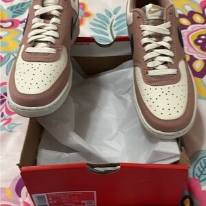 Nike Women's Athletic Shoes in Pink and Cream